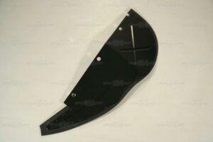 Spritzblech hinten links mit Dichtung, Aluminium