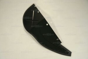 Spritzblech hinten rechts mit Dichtung, Aluminium