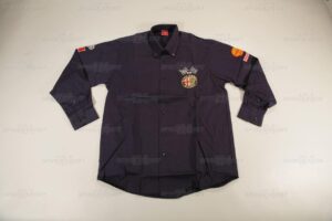 Hemd dunkelblau, lange Ärmel, Größe: 37/38 - S