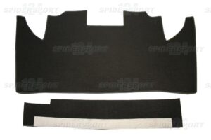 Kofferraumteppich schwarz - Velours, 1975-82