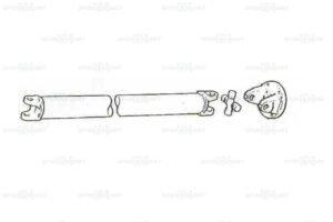 Kardanwelle - Teil hinten, Baujahre 1969-85