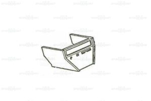 Radiokonsole rot - Kunststoff, 1968-82