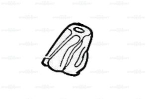Schalthebelsack blau - Kunstleder