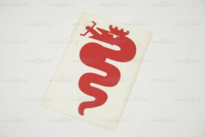 Aufkleber: Alfa Schlange rot 140mm